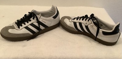 Adidas Samba Us Women s 5.5 No Box Uk 4 White Brown Black Leather
