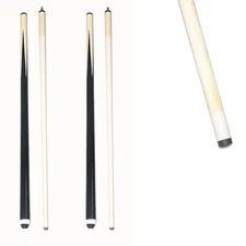 58 Inch 19oz 2-Piece Hardwood Billiard House Cue Sticks Pool Cue 58" Set of 2