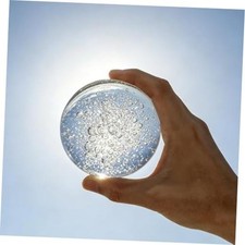 Crystal Ball, 3.2in Handcrafted Solid Glass Photography Decorative 80mm Bubble