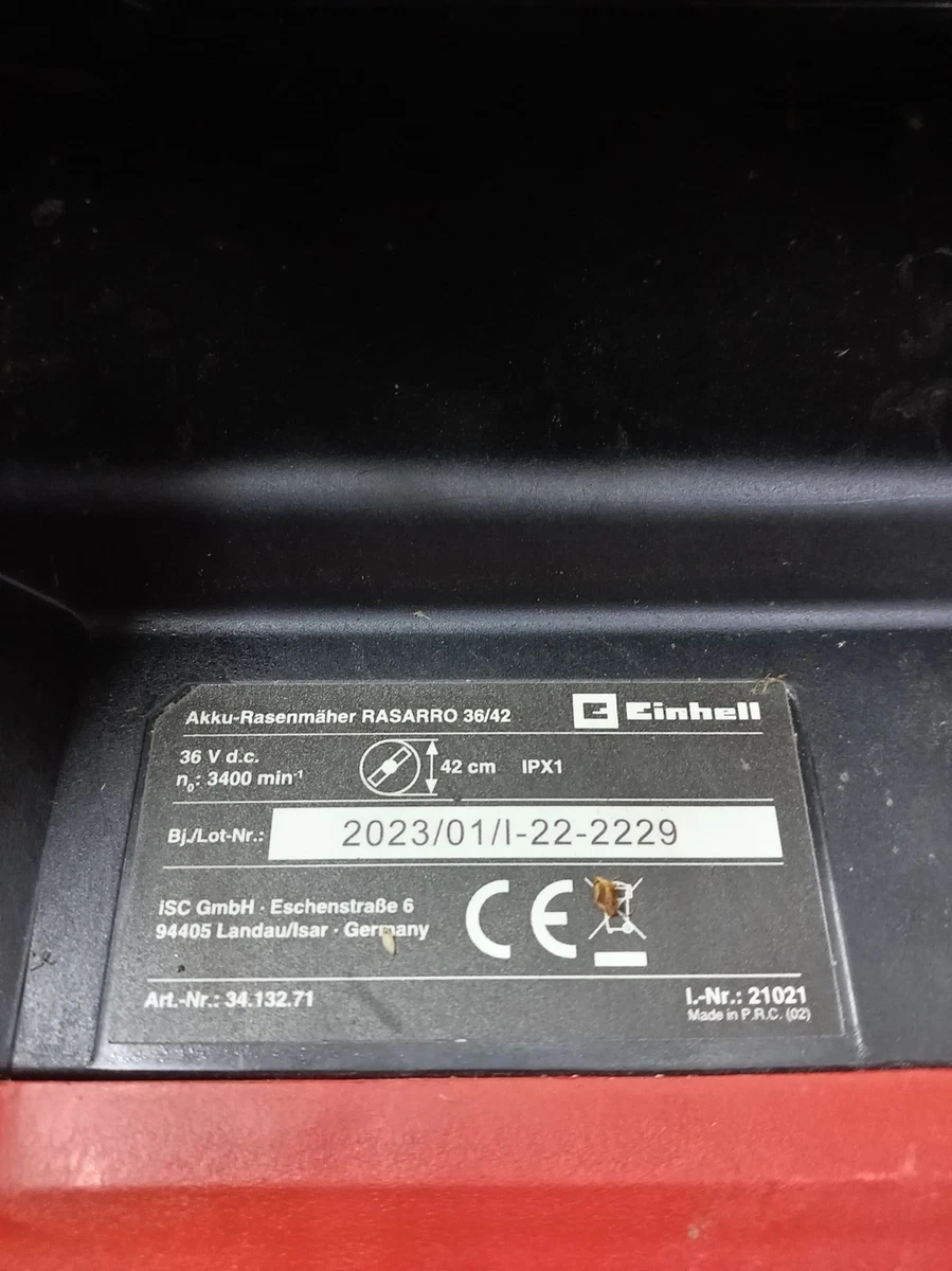 Einhell Cortacésped a batería RASARRO 36/42 Kit