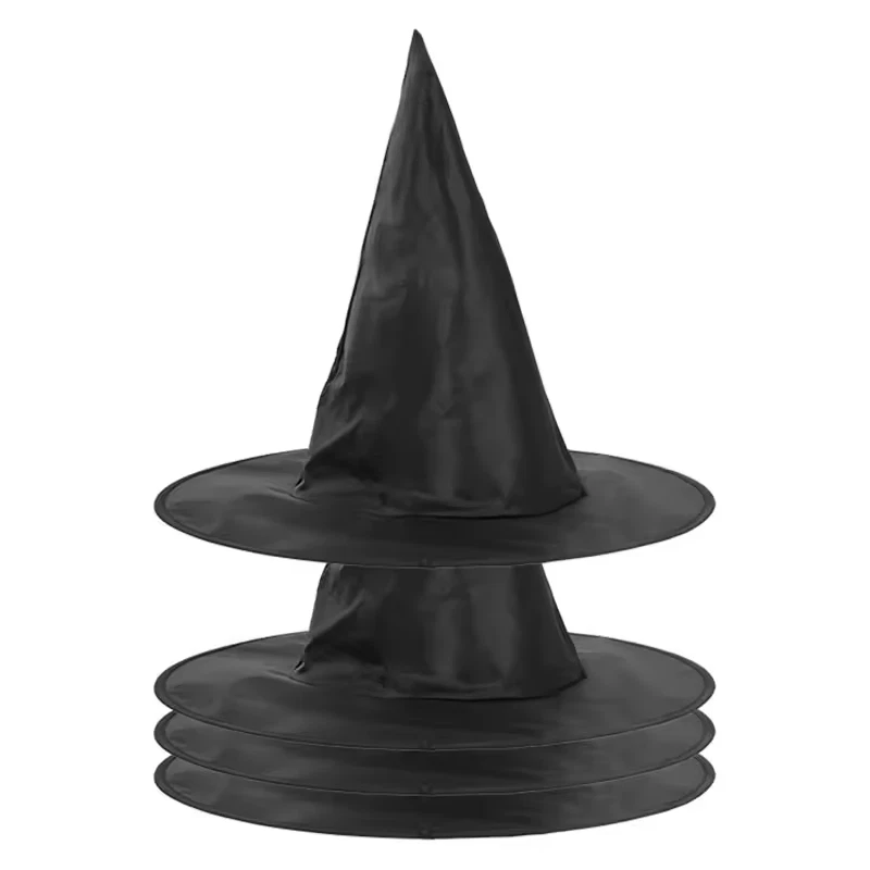 10/1 pieza Sombrero de Mago de Halloween Niños Adultos Fiesta de Halloween Juegos con disfraces Disfraz Decoración Foto 4 de 4