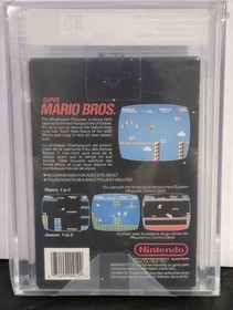 POP 1 Super Mario Bros. Gloss Sticker VGA 85 1st Print Nintendo NES Not PSA WATA