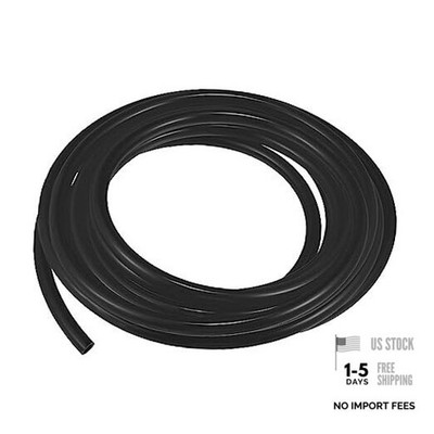 Fuel Vent Line Hose, 0.2''x157'' 5mm x 4m Gas Line Petrol Hose Tube Black