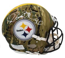 Jerome Bettis Signed Pittsburgh Steelers Speed Authentic Camo NFL Helmet