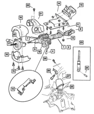 Genuine Mopar Steering Column Shroud 4680506AA