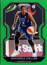 2021 Panini Prizm WNBA Green Prizm #30 Napheesa Collier SP Minnesota Lynx Card