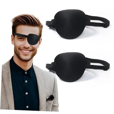 enttgo Eye Patch,2Pcs Eye Patches for Adults,Adjustable Lazy Piratel Eye Patch