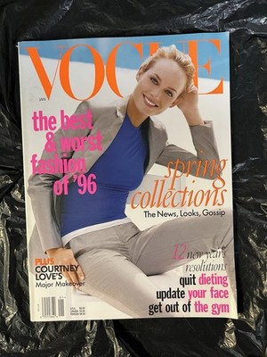 Vogue January 1997 Amber Valletta, Matt LeBlanc
