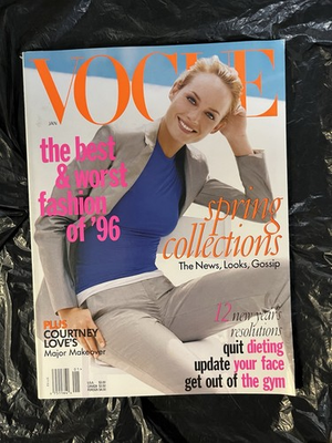 #ad #ad Vogue January 1997 Amber Valletta Matt LeBlanc $75.00