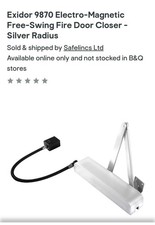 exidor Hydraulic Electromagnetic Door Closer (Hold Open / Free Swing)