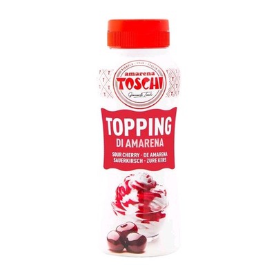 (24,95 /kg) Toschi Mytopp Amarena Soße 1x200 g, Eissoße, Dessert Sauce, Sirup