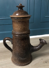 Belle Cafetière 3 parties Grés Marron signé Jean Marais