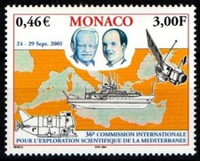 Monaco 2001 Mediterranean Expedition, Princes Ranier & Albert, Ship etc UNM /MNH