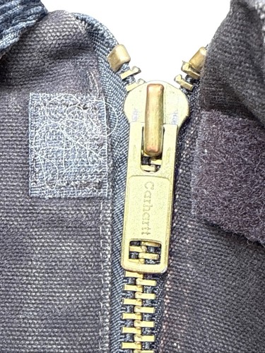 Chaqueta De Colección Carhartt J164 DKB Dearborn 2XL Grunge Forrada de Vellón Marrón Oscuro - Imagen 7 de 15