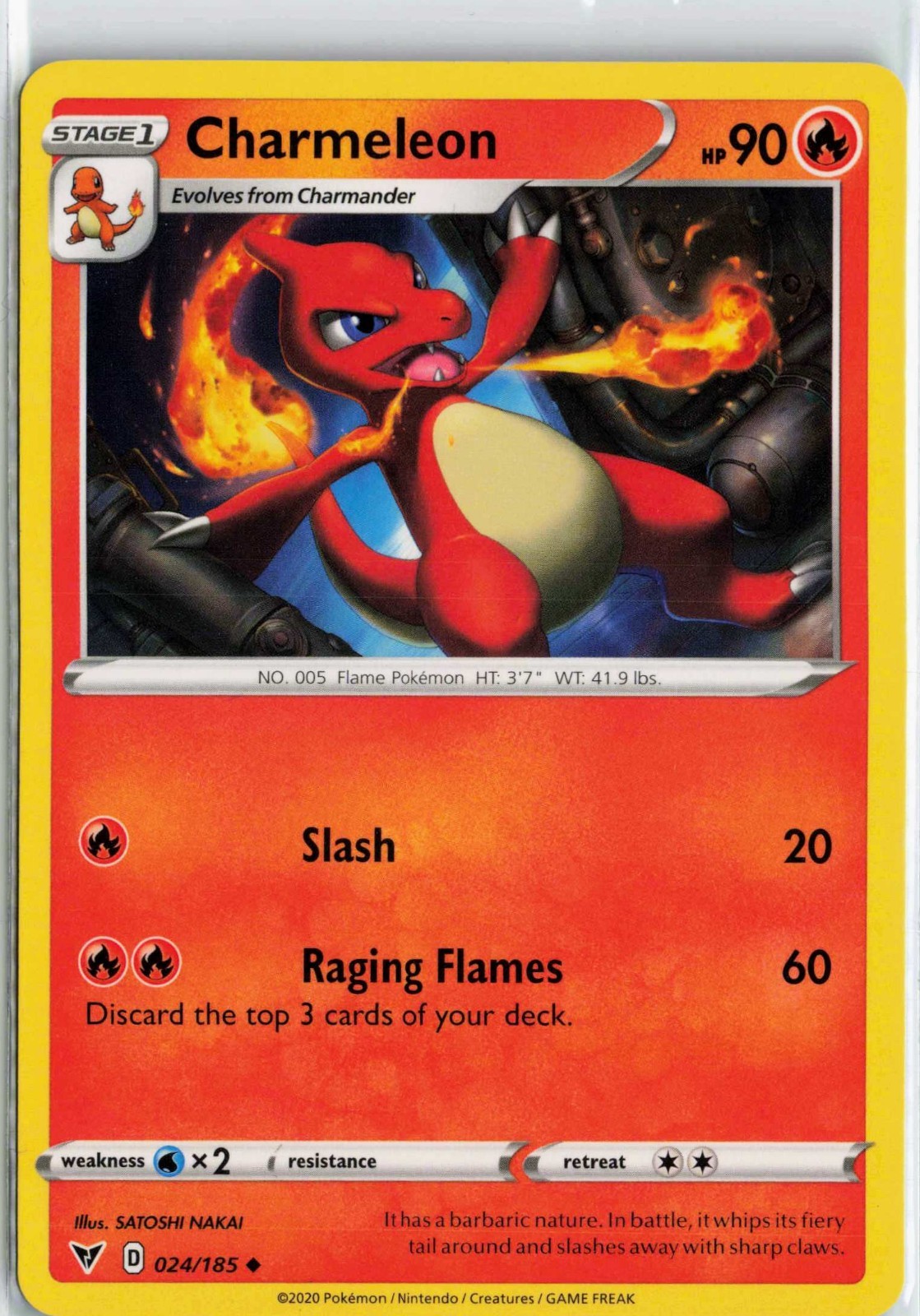 Charmeleon 024/185 Vivid Voltage Non-Holo Pokemon Card Uncommon NM