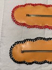 Beaded Hair Barrette Native Navajo Native American Lot of Two Hair — photo 10