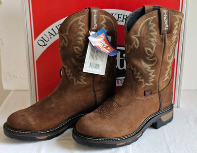 TONY LAMA TLX Performance Work Boots TW1018 Steel Waterproof Cowboy Men's 10.5D
