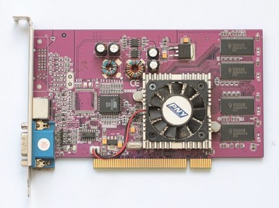 PCI Videocard - PNY GF4MX420PCI - NVIDIA GeForce4 MX 420 - AS-IS