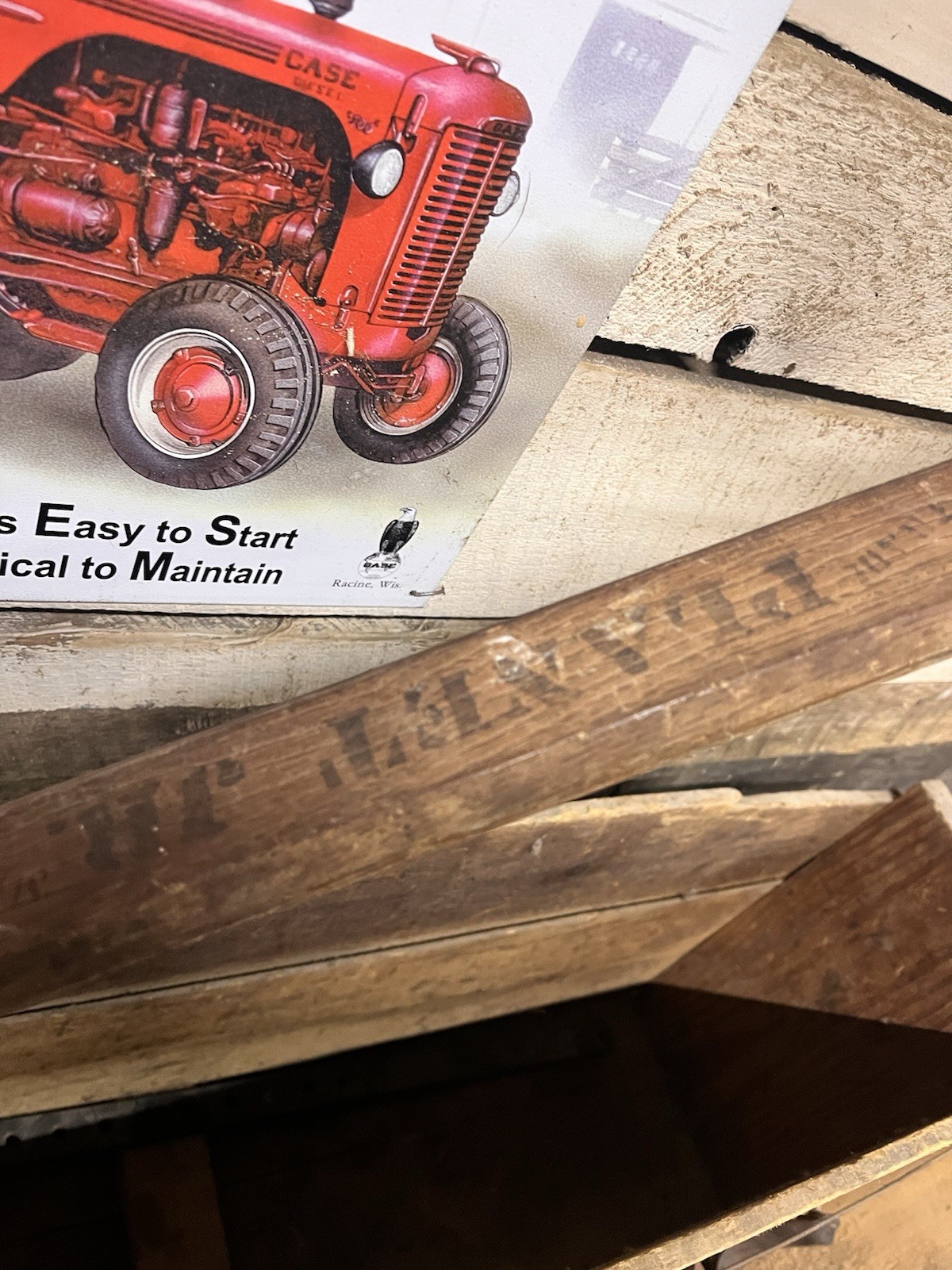 Planet Jr No.4 Seeder & Cultivator W/ Orig Wood Box, Plow, Leaf Lifter and More!