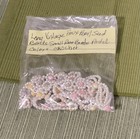 Vintage Art Deco Crochet Seed Bead Color Flapper Lg Pastel Necklace Pastel Rose — photo 9