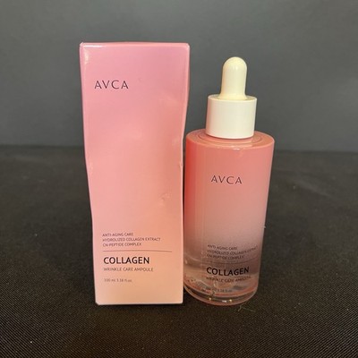 Avca Wrinkle Care Collagen Ampoule 100ml 3.38 Oz Exp 08/2027