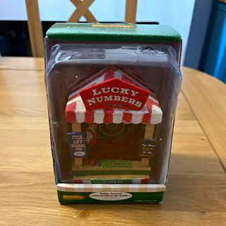 Lemax Lucky Numbers Spin To Win Resin Table Accent Painted Carnival Boxed