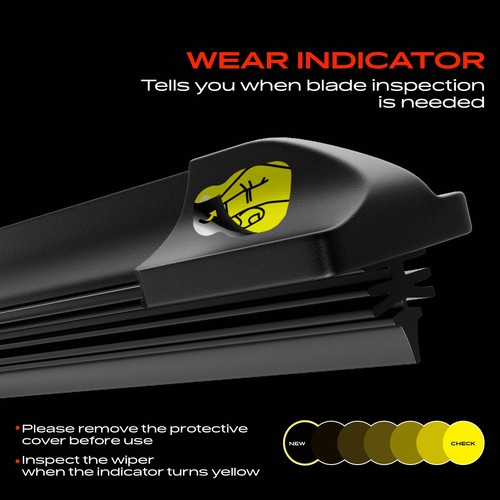 2x Limpiaparabrisas delantero 26" y 18" para Lexus RX500h ES300h ES350 GS300 - Imagen 6 de 11