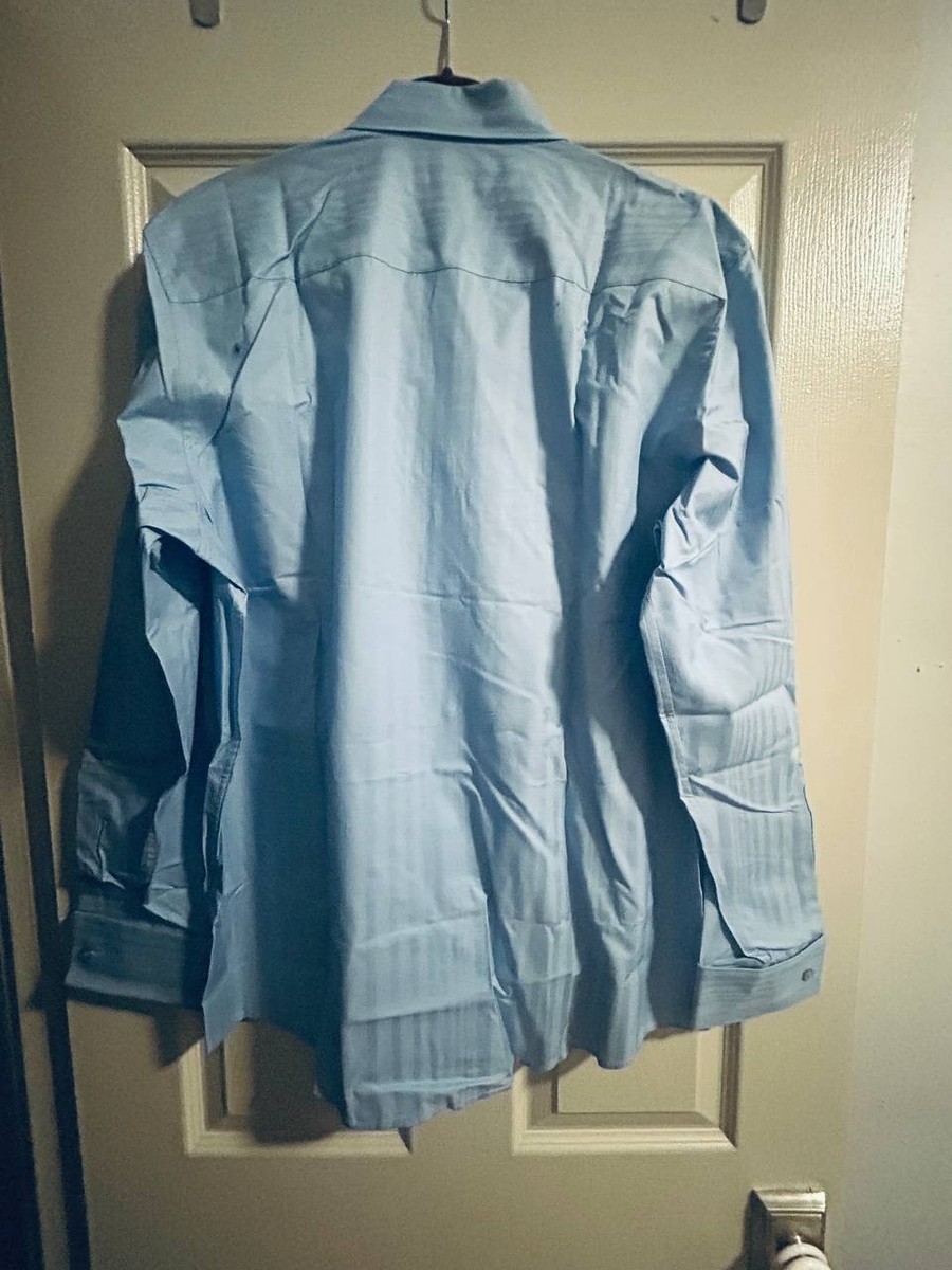 calvin klein light blue dress shirt Calvin Klein Slim Fit Stretch Dress Shirt in Blue Tonal Strip