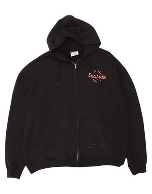 CHAMPION Herren Zip Hoodie Pullover 2XL Schwarz Baumwolle KN02