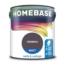 Homebase Matt Emulsion Paint For Walls & Ceilings Verbena - 2.5L