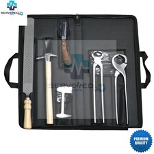 Complete 6 Pcs Farrier Hoof Care Kit in Carrying
