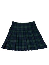 USA Kilts Black Watch Tartan Pleated Kilt Skirt Womens M Green Plaid Celtic