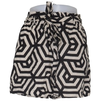 Esmara, Shorts, Größe: 38, Schwarz/Beige, Baumwolle/Leinen, Sonstiges #VRA