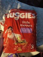 Huggies Little Movers Diapers Size 3- 25 Pack, Open Package Missing One Diaper 0.28 per diaper