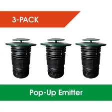 Pop-Up Drainage Emitter with Flexible Elbow for 4 In. Drain Pipes (3-Pack) NEW