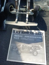 VINTAGE THUNDER TIGER BLACK HURRICANE BUGGY GAS POWERED R/C RADIO CAR #OS