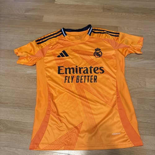 Real Madrid 24/25 Jersey (Orange) - Kylian Mbappe #9 - Mens Small Soccer 2024