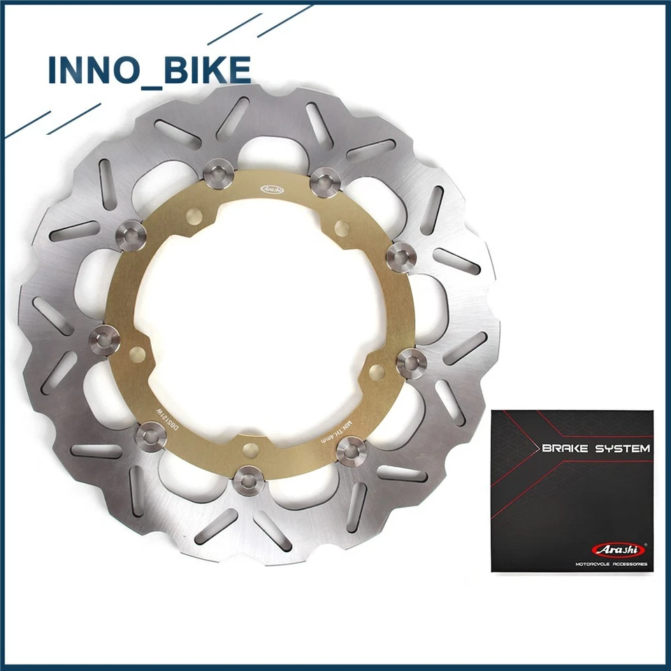 Rotores de freno delanteros traseros flotantes Arashi para Kawasaki Ninja 500 Z500 2024 2025 Foto 2 de 3