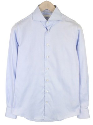 Suitsupply Herren Formelle Hemd 37/14.5 Hellblau Slim Ausschnitt Pure Baumwolle