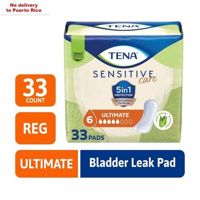  Sensitive Care Ultimate Absorbency Incontinence Pad for Women, 33ct