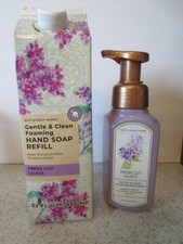 BBW Gentle Foaming Hand Soap 8.75 oz Refill 32 oz Fresh Cut Lilacs New