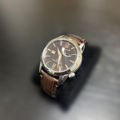Orient Star Power Reserve Black Dial Automatic Leather Watch