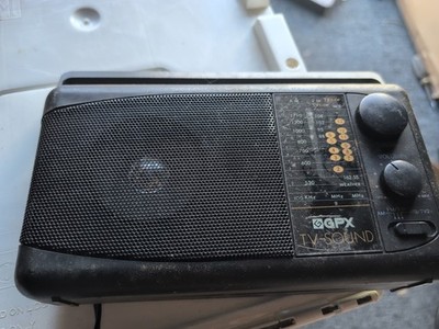 GPX TV SOUND Radio Model A350 Electric/Battery Powered Excellent Vtg. Condition