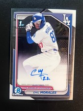 2024 Bowman Chrome Emil Morales Prospect Autographs #CPA-EM Los Angeles Dodgers