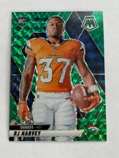 2025 Panini Mosaic RJ Harvey Green Mosaic rookie variation football card