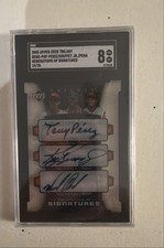 2005 Upper Deck Trilogy- Generations Griffey Jr, Perez, Wily Mo Pena  /35 auto