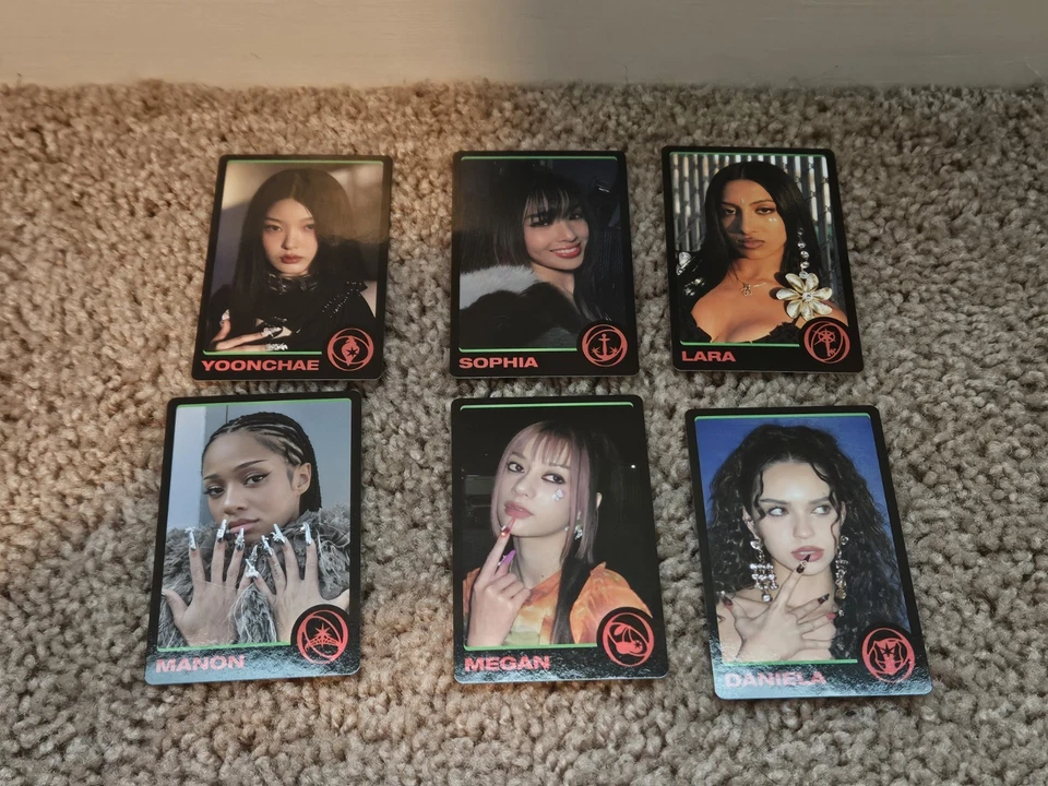 Katseye All Member Signed Insert Beautiful Chaos Album Vinyl Autographed Auto Foto 3 de 4