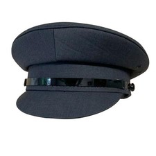 Light grey chauffeur style peaked cap, size 61 cm, size XL