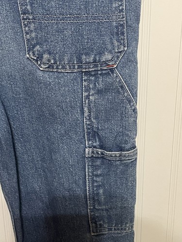 Overalls Bib Jean Dickies Children’s Size 10? Blue Denim See Measurements - Picture 9 of 11