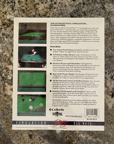 PC Big Box CD-ROM Game Hyper 3-D 3D Pinball 1995 NMS Virgin Interactive NIB NOS - Picture 6 of 10